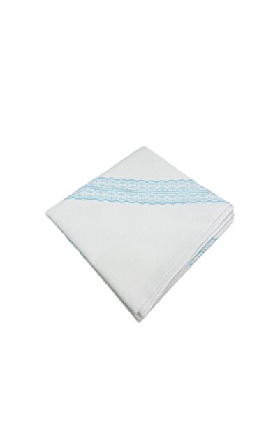 OEM Panza mir, bumbac cu dantela bleu, 80x80cm