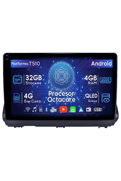navi-it Navigatie dedicata Dacia Logan 3 2021-2023, 4GB RAM 32GB ROM, Octacore, Android 14, Display QLED 9",
