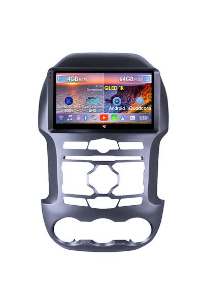 navi-it Navigatie dedicata Ford Ranger 2012-2014, 4GB RAM 64GB ROM, Octacore, Android 14, Display QLED 1K 9"