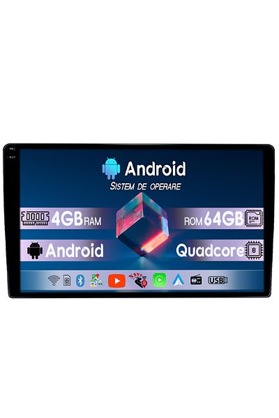 navi-it Navigatie dedicata Toyota Etios, 4GB RAM 64GB ROM, Octacore, Display 9" QLED 1K, Carplay, Android 14