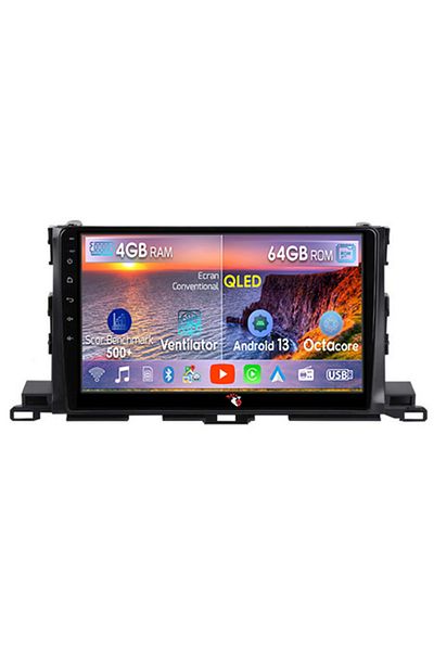 navi-it Navigatie dedicata Toyota Highlander ( 2014 - 2018 ), 4GB RAM 64GB ROM, Octacore, Android 13, Displa