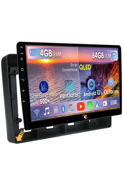 navi-it Navigatie dedicata Nissan X-Trail 2000-2007, 4GB RAM 64GB ROM, Octacore, Android 13, Display QLED 10