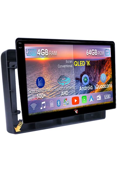 navi-it Navigatie dedicata Nissan X-Trail 2000-2007, 4GB RAM 64GB ROM, Octacore, Android 14, Display QLED 1K