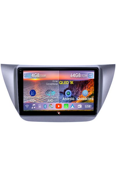 navi-it Navigatie dedicata Mitsubishi Lancer IX 2006-2010, 4GB RAM 64GB ROM, Octacore, Android 14, Display Q