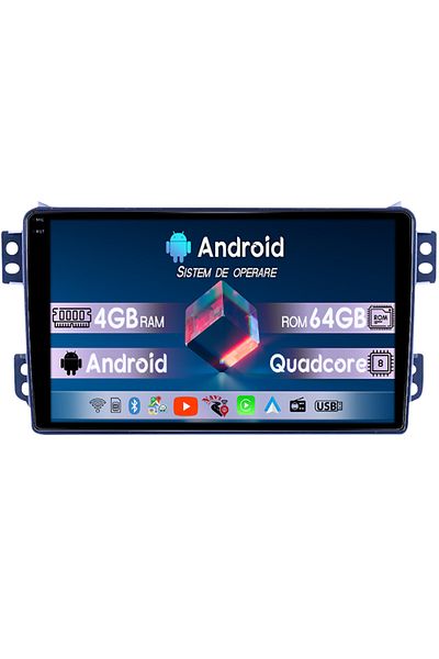 navi-it Dedicated navigation Opel Agila 2007-2014/Suzuki Splash, 4GB RAM 64GB ROM, Quad Core, Display 9" QLED
