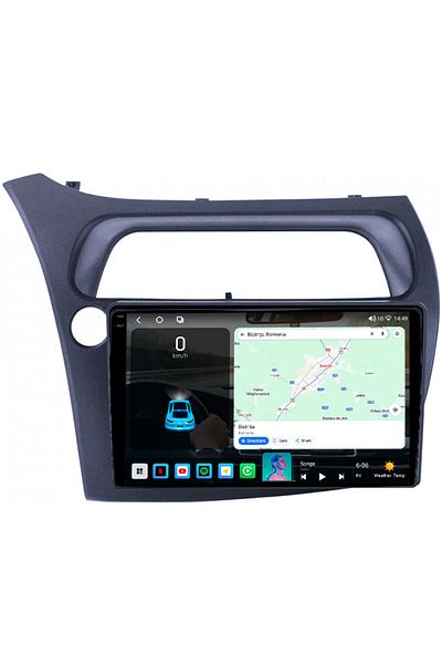 navi-it Navigatie dedicata Honda Civic 2005-2011, 4GB RAM 64GB ROM, Octacore, Android 14, Display QLED 1K 9"