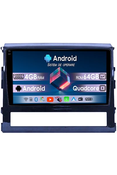 navi-it Navigatie dedicata Toyota Land Cruiser 200 2015-2018, 4GB RAM 64GB ROM, Octacore, Display 9" QLED 1K