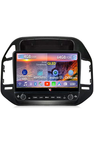 navi-it Dedicated Pajero V73 navigation with rotary buttons model 2024, 4 GB RAM 64 ROM, Quadcore, Android 13,