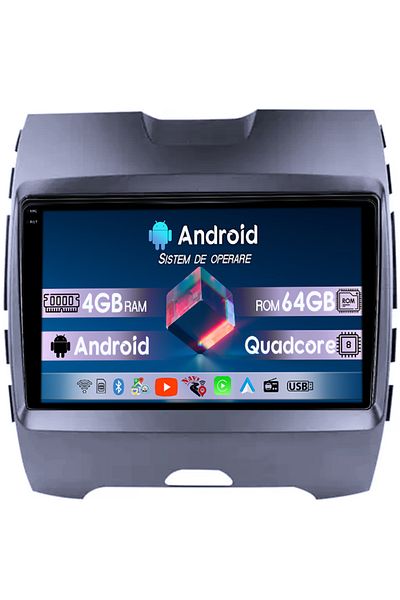 navi-it Navigatie dedicata Ford Edge 2015-2018, 4GB RAM 64GB ROM, Octacore, Android 14, Display QLED 1K 9",