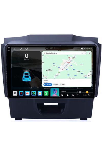 navi-it Navigatie dedicata Isuzu D-Max 2017, 4GB RAM 64GB ROM, Octacore, Android 14, Display QLED 1K 9", Car