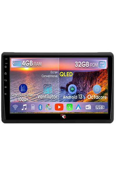 navi-it Navigatie dedicata Renault Master 2021, 4 GB RAM 32GB ROM, Android 13, Display QLED, 10", DSP, Carpl