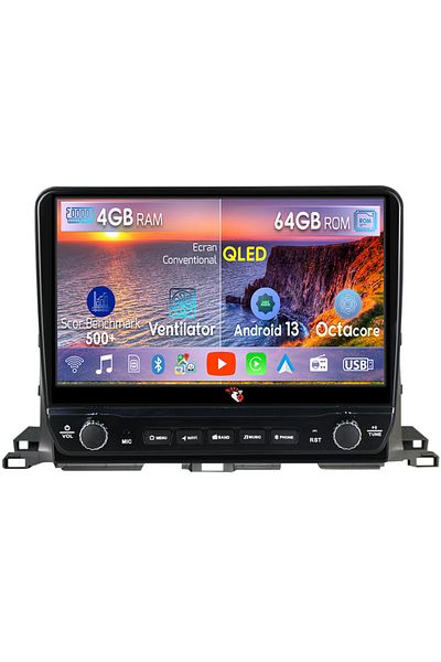 navi-it Dedicated navigation Highlander 2013-2018 with rotary buttons model 2024, 4GB RAM 64GB ROM, Quadcore,