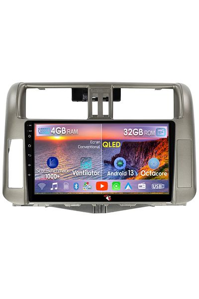 navi-it Navigatie dedicata Toyota Prado 150 2009-2013, 4GB RAM 32GB ROM, Android 13, Display 9 " , Internet,