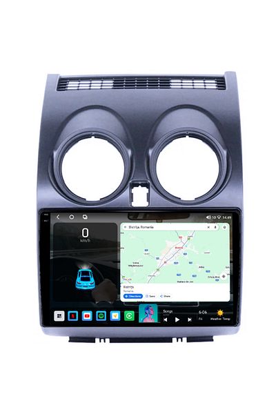 navi-it Dedicated navigation for Nissan Qashqai 2006-2013, 4GB RAM 64GB ROM, Octacore, Android 14, QLED 1K display