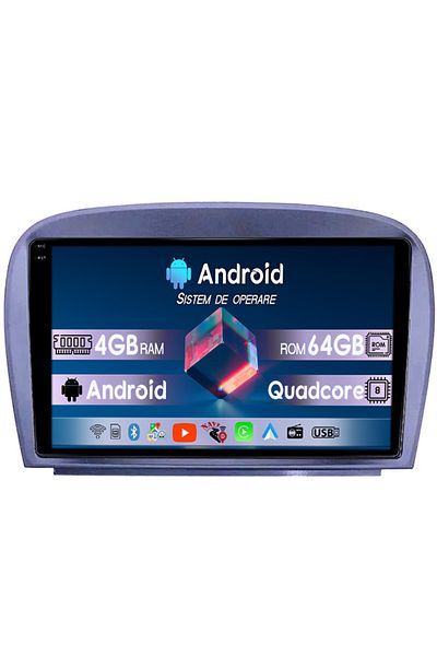 navi-it Navigatie dedicata Mercedes SL W230 2004-2011 A-W230, 4GB RAM 64GB ROM, Quadcore, Android 14, Displa