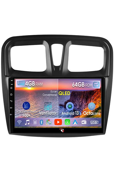 navi-it Navigatie dedicata Renault Logan 2014-2019, 4GB RAM 64GB ROM, Octacore, Android 13, Display QLED 9",