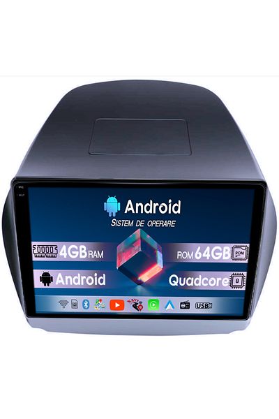 navi-it Navigatie dedicata Hyundai IX35 2009-2015, 4GB RAM 64GB ROM, Quad Core, Display 9" QLED 1K, Carplay,