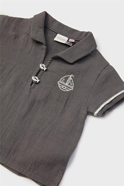 Layette Baby Boy Grey T-Shirt