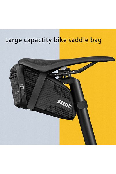 shumee Torba rowerowa wodoodporna mocowana pod siodełko pojmność 1.5L czarna