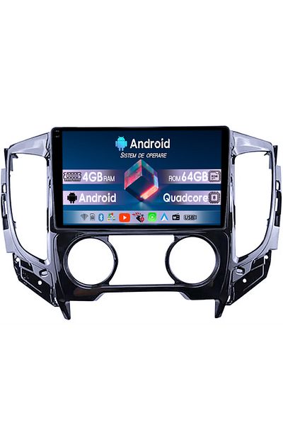 navi-it Navigatie dedicata Mitsubishi L200 2015-2019, 4GB RAM 64GB ROM, Octacore, Display 9" QLED 1K, Carpla