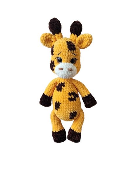OEM Hand crocheted toy, giraffe, velvet yarn