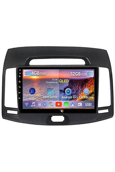 navi-it Dedicated navigation for Hyundai Elantra 2006-2011, 4 GB RAM 32 ROM, Android 13, QLED display, 9", DSP, Ca
