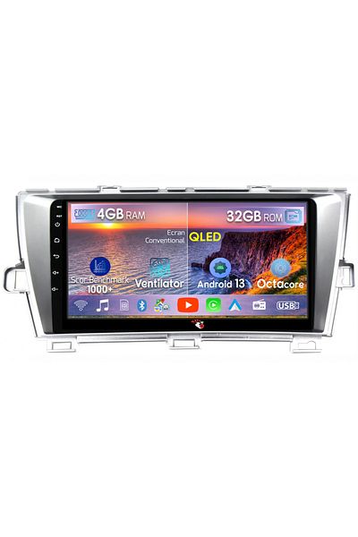 navi-it Navigatie dedicata Toyota Prius, 9 Inch, 4 GB RAM 32GB ROM, Octacore, QLED, DSP, RDS, 4G, Android 13