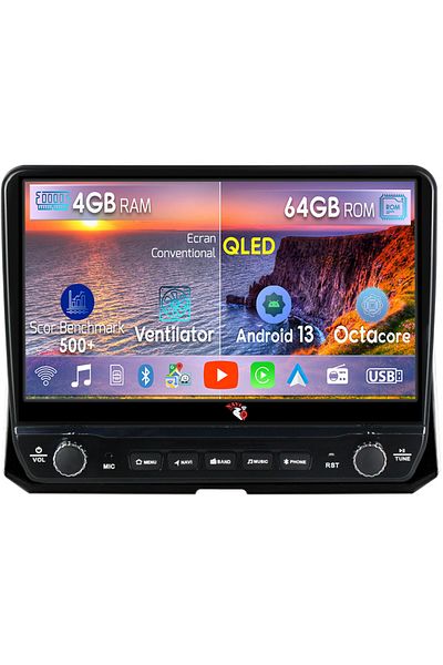 navi-it Dedicated navigation Corolla 2018-2019 with rotary buttons model 2024, 4GB RAM 64GB ROM, Quadcore, And