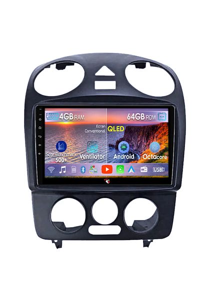 navi-it Navigatie dedicata Volkswagen Beetle 1998-2011, 4GB RAM 64GB ROM, Octacore, Android 14, Display QLED