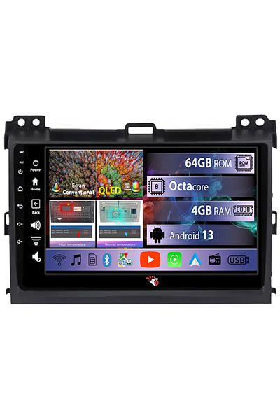 navi-it Navigatie dedicata Toyota Land Cruiser J120 Prado 2003 - 2009, 4GB RAM 64GB ROM, Octacore, Android 1