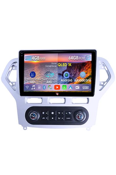 navi-it Navigatie dedicata Ford Mondeo 2007-2010, 4GB RAM 64GB ROM, Octacore, Android 14, Display QLED 1K 10