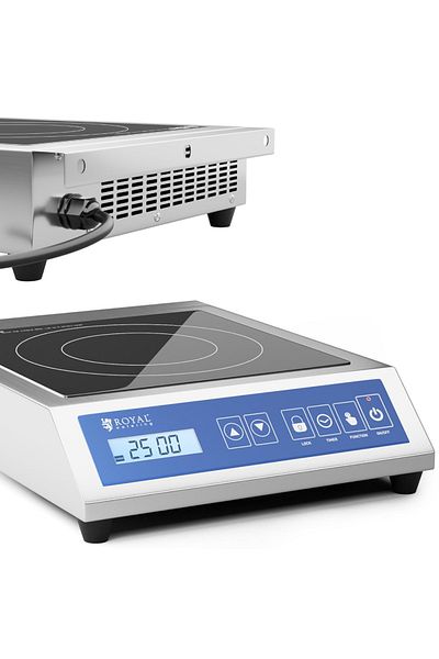 Royal Catering Kuchenka płyta indukcyjna przenośna 1 pole grzewcze śr. 28 cm LCD 3500 W