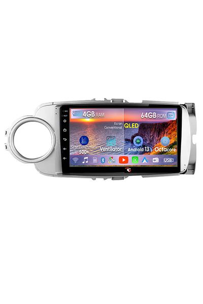 navi-it Navigatie dedicata Toyota Yaris 2012-2017, 4GB RAM 64GB ROM, Octacore, Android 13, Display QLED 9",