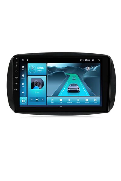 navi-it Dedicated navigation Smart Fortwo after 2014, 4 GB RAM 32 ROM, Android 13, QLED Display, 9", DSP, Carpl
