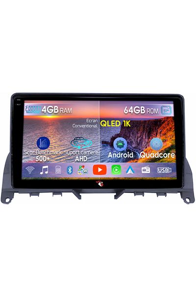 navi-it Navigatie dedicata Mercedes Benz C-Clas W204 2006-2012, 4GB RAM 64GB ROM, Octacore, Android 14, Disp