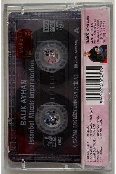 Plakevi İzmir Balık Ayhan Istanbul Music Emperors Cassette (Original Period Print Cassette)