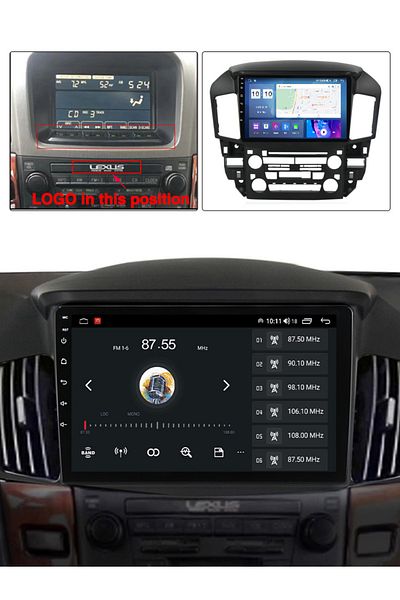 navi-it Navigatie dedicata Lexus RX300, Harrier 1997-2003, 4GB RAM 64GB ROM, Quad Core, Display 9" QLED 1K,