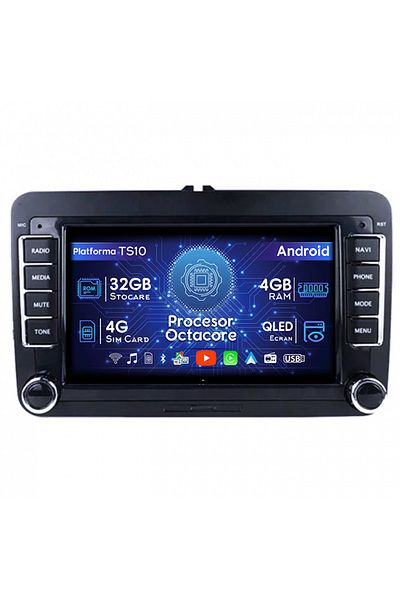 navi-it Navigatie dedicata Volkwagen, 4GB RAM 32GB ROM, Octacore, Android 14, Display QLED 9", DSP, Carplay&