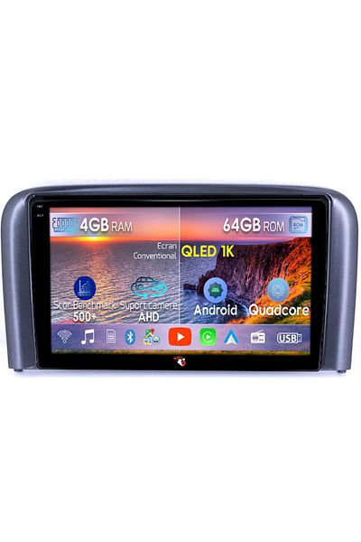navi-it Navigatie dedicata Volvo S80 1998-2006, 4GB RAM 64GB ROM, Octacore, Android 14, Display QLED 1K 9",
