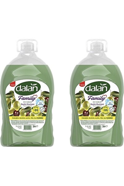 Dalan Family Zeytin Mucizesi Sıvı Sabun 3 L x 2 Adet