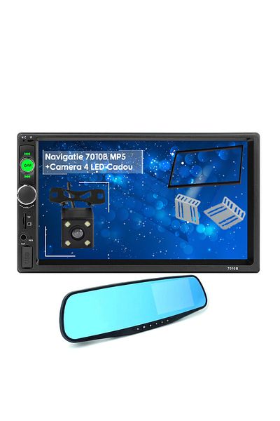 navi-it Pachet Oglinda DVR si Camera spate, Navigatie Mirrorlink MP5, VW Golf 4, Passat B5, Polo9n, Skoda, S