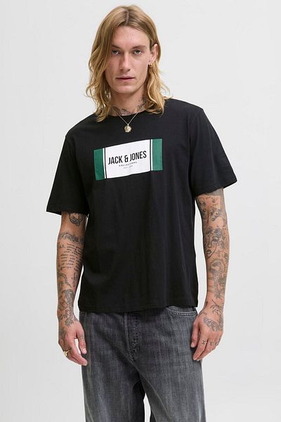 Jack & Jones Tricou cu imprimeu cu logo pentru piept pentru bărbați - Hayato