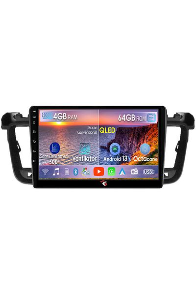 navi-it Navigatie dedicata Peugeot 508 ( 2010 - 2018 ), 4GB RAM 64GB ROM, Octacore, Android 13, Display QLED