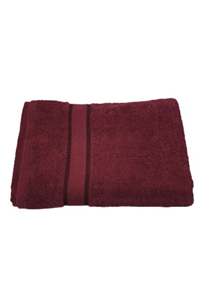 OEM Face Towel, 50x90 cm, 100% Cotton, 400 GSM, Dark Burgundy