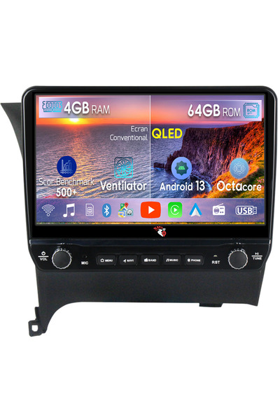 navi-it Navigatie dedicata Cerato 2013-2017 cu butoane rotative model 2024, 4 GB RAM 64 ROM, Quadcore, Andro