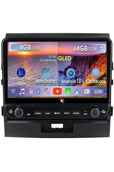 navi-it Dedicated navigation Land Cruiser 200 2008-2015 with rotary buttons model 2024, 4GB RAM 64GB ROM, Quad