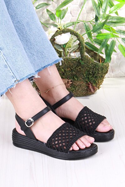 fort 05-2001 Sandale de damă din dantelă împletită, moale, confortabile