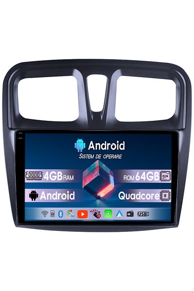 navi-it Navigatie dedicata Renault Logan 2014-2019, 4GB RAM 64GB ROM, Octacore, Display 9" QLED 1K, Carplay,