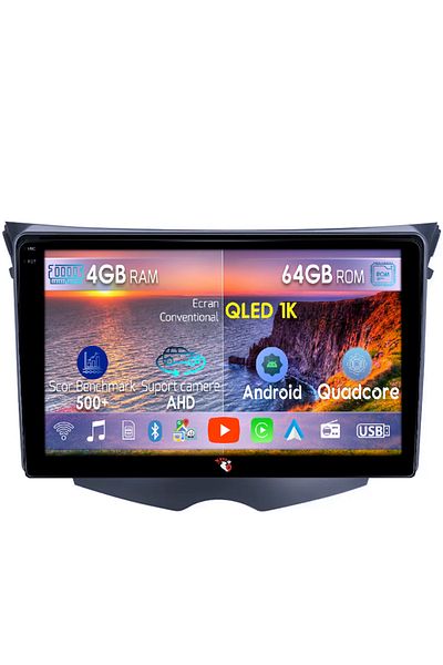 navi-it Navigatie dedicata Hyundai Veloster FS 2011-2017, 4GB RAM 64GB ROM, Octacore, Android 14, Display QL