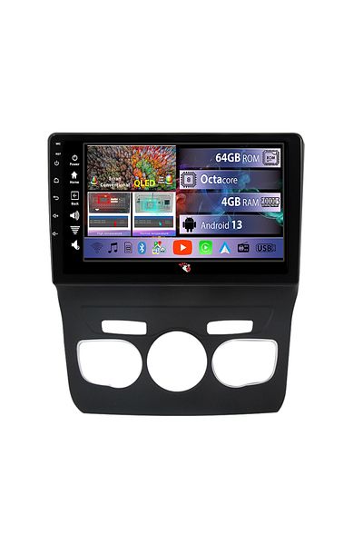 navi-it Navigatie dedicata Citroen C4 2013-2016, 4GB RAM 64GB ROM, Octacore, Android 13, Display QLED 9", DS